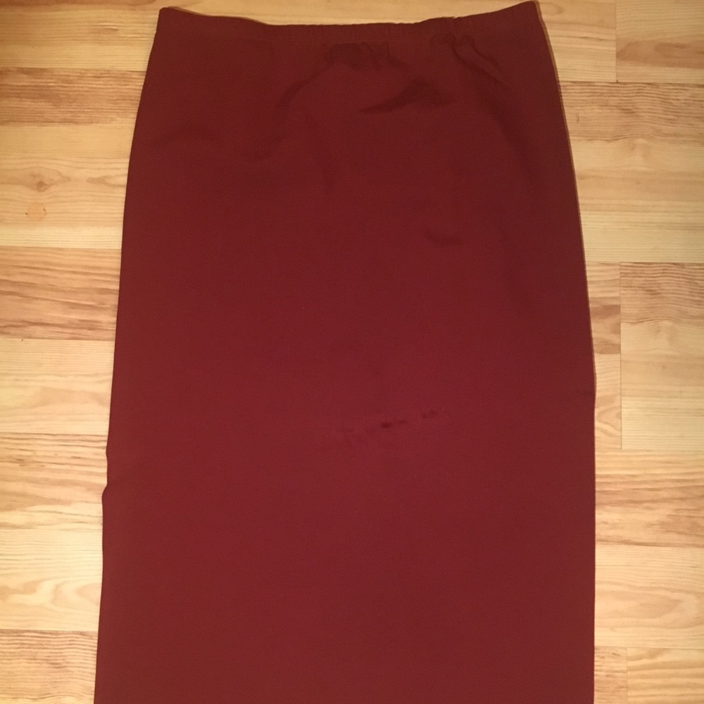 Lafayette 148 red pencil skirt.